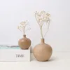 Vasi Flower Ware Creative Creative in legno solido Vaso Vase a secco Disposizione artificiale Contenitore soggiorno Decorazioni per il desktop camera da letto