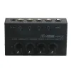 Amplifikatörler HA400 Kulaklık Amplifikatörü UltraCompact 4 Kanal Mini O Güç Adaptörü ile Amplifikatörler ABD/İngiltere/EU/AU Fiş Siyah