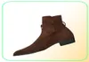 Nova lista de fivela feita à mão Strap Jodhpur Boots High Suede Top Suede Genuína de Couro Personalize Jeans Jejeiros2559121