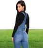 2019 New Women Denim Saut tronçon Ripped Stretch Dungarees High Waist Long Jeans Pantalon Crayon Rompers Jumpsuit Blue Jeans Jumps Curchs J13497602