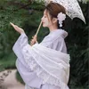 Ropa étnica estilo japonés yukata vestido vintage mejor kimono pogray viajar po púrpura encaje