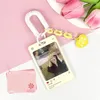 Frames Card Holder Acrylic Ferrule Keychain Transparent Korean Postcard Cover INS Sweet Stationery Butterfly