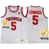Mens Anthony Edwards Georgia Basketball Jersey Stitched #11 Jalen Brunsy Jersey S-xxl