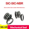 MG1 / 109 12/14/15/16/17/18/19 / 20-110 mm sic-SIC -Nitrile Rubber Buna (NBR) Sceau de joint d'arbre mécanique SECHEUR SEULLE POUR PUSSION D'EAU