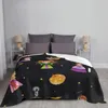 Одеяла ведьмы Хэллоуин одеяло флисовое печатное пленка ужасов дышащий легкий тонкий бросок для дивана для проездного коврика