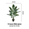 82 cm dans les plantes de feuilles artificielles grandes fausses feuilles de banane feuilles de fleur de bonsaï pour la maison décoration extérieure décors 240408