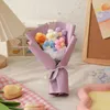 Dekorativa blommor DIY Handstickad simulering Flower Bouquet virkning Stickad Party Wedding Decoration Hand Woven Acticial