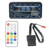 CARDS XTXINTE 120mm RGB PC Cooler Fan Remote Controller Case Controller 10 Ports 2 LED Strip Lights For Computer Silent Gaming Case