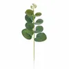 装飾的な花ユーカリの葉束の枝人工プラスチック植物植物茎