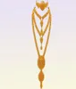 Gioielli arabo Dubai Set per orecchini da donna Etiopia Africano Africano Colore Gold Colore Gold Regalo da sposa 2207218815504