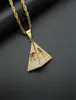 ヒップホップネックレスホルスアンクペンダントネックレスのピラミッドアイズアンドメンのためのゴールドカラーアウトブリング古代エジプトの宝石7440019