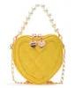 llittle girlファッションバッグ財布ハートショーンパールPUメッセンジャー幾何学的な形状のプリンセストラベルアクセサリー3069087