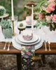 4/6 / 8pcs Daisy Flower Butterfly Buissons Table Napkins Tipe de restauration Tableau Notons de mariage Banquet de mariage