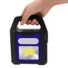 New Portable Solar Lantern COB LED Work Lamp Torch Power Bank Waterproof USB Rechargeable Outdoor Camping Emergency Spotlight