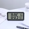 Clock d'alarme numérique Table Clock Clock Battery Powered LED Electronic Clock Desk Decorations pour la chambre du salon