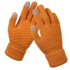 2024 Rękawiczki na ekranie dotykowe mężczyzn i damskich Zimowe dzianiny oraz polarowe żakard zagęszone ciepłe zimowe rękawiczki młode osobowość bardzo modne rękawiczki