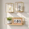 Plaques décoratives Style nordique Simple Iron Shelfing Shelf-Shelf Rack Storage Decor Solder Salon Home Decoration