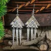 Dange oorbellen etnische Boheemse antieke elegante kwastjes vintage dames boho -accessoires voor vrouwen sieraden kolczyki