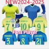 Brasile 2023 2024 25 Maglie da calcio Camiseta de Neymar Jr Futbol Paqueta Raphinha 23 24 25 Shirt da calcio MAILLOTS MARQUINHOS Vini Jr Brasil Richarlison Men Donna