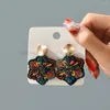 Orecchini a pennaglietta perle di fiori vintage fatti a mano in tema gioielli grandi gocce per donne tendenza fascino di lusso accessori unici accessori