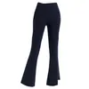 Womens Tracksuits Lu-06 Women High Waist Yoga Flared Pants Wide Leg Sports Trousers Solid Color Slim Hips Loose Dance Tights Ladies Gy Otc2T