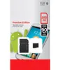 Android branco 80MBS 90MBS 32GB 64GB 128GB 256GB C10 TF CARTÃO DE MEMÓRIA FLASH CLASSE 10 Adaptador SD Varejo Blister Package9684530