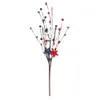 Simulated flowers American Independence Day decorations National Day party decorations red white blue fivestar berries 240412