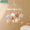 Mobiles# Baby Sidewinder Toy 0-12 miesiąca muzyka kreskówka słonia słonia bell mobilny maluch na karuzelowy dar