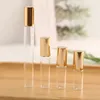 Speicherflaschen 50pcs/Los 1ml 2ml 3ml 5ml 10 ml Parfümglasrolle auf Flasche mit Glas/Metallkugel Brauner Rollen ätherische Ölfläschchen dünn