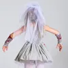 Umorden Horreur effrayant Bloody Zombie Bride Costume For Girls Child Kids Tween Teens Halloween Fancy Dishy