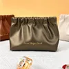 Bolsas de cosméticos colorido sólido PU Leaf Spring Bag criativo armazenamento autônomo de um item pequeno de estilo coreano ao ar livre