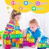 إلغاء الضغط لعبة الأطفال Magnet Magnetic Tiles Tiles Magnetic Tiles Designer Preschool STEM Construction Builds Bricks Educational Toy for Children 240413