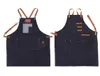 Salon Hair Cutting Apron Barber Sleeveless Denim Apron Hairdresser Hair Cutting Protection Tool Hairdresser Styling Cloth Tools8906481185