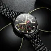 Fashion Blue Mens Watches Top Brand Luxury Robe Watch Men Quartz Watch Casual Imperproof Clock Relogie Masculino