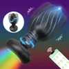 Control de la aplicación 360 Rotación Anal Anal para hombres Bluetooth Butt Plug Vibrador Vibrador Masaje de próstata Anus Sex Toys Masturbación masculina 240401