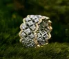 18K Rose Gold Pave Diamond Ring 925 Sterling Silver Bijou Engagement Wedding Band Rings For Women7143497