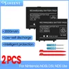 Показ 2PCS 2000MAH 3,7 В Перезаряжаемый аккумулятор для Nintendo NDSL DSL NDS LITE Замена батареи + отвертка + Touch Pen