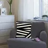 Pillow Modern Minimalist Geometric Linen Cover Office Sofa Nap Natural Silk Pillowcase For Hair And Skin