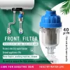 Universal Water Purifier kranfilter Dusch Spray Head Washing Machine Tap Silit Kök Badrum Toalett Tillbehör