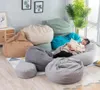 Bönpåse soffa täcker inget vardagsrum sovrum bäddsoffa lat casual tatami beanbag stol soffa cover14430326