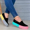 Casual Buty Kobiety płaski kolorowy europejski i amerykański moda wygodna miękka sporty trwałe podróże