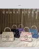 Borsa quadrata di velluto di lusso Donne borsetta glitter Diamanti lucido Diamanti per perle perle per perline da sera Clutto Frizione Borsa Gacca Messenger