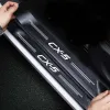 カードアエッジガードシルプロテクターマツダCX5 CX-5ロゴリアトランクバンパーしきい値ストリップ用のラミナスアンチスクラッチステッカー