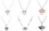 Designer sieraden 925 zilveren ketting hart hanger fit p paar pompoenauto nieuw product blauwe maan liefde kettingen Europees ST1878133