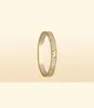 Mały model Slim Love Wedding Pierścień dla kobiet mężczyzn 316L Tytanium Steel Full CZ Paved Designer Jewelry Aneis Anel Bague Femme Cl8455790