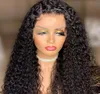26inch Wig Deep Wig Wig Curly Human Hair Wigs for Women Pre-Clued Hirline avec Baby Hair Remy Peruvian 4x4 Lace Fermeure Wig Bob2337491
