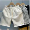 Zomer hardloopshorts mannen casual jogging sport short broek golfpatroon vaste kleur trekstring los dry gym sport shorts 240412