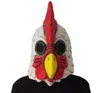 Vit latex tupp vuxna galna kyckling cockerel mask halloween skrämmande rolig maskerad cosplay mask party mask 2207045054710