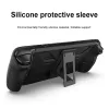 Cas Consènes de console de console de silicone Anti-glissement Soft Shell Console Console Console avec des accessoires de remplacement de support pliable pour le pont de vapeur