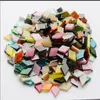 Diamant Clear Glass Mosaic Craft Material 50g/Bag DIY Stained Glass Mica Sheet Diamond Mosaic Mosaic för DIY Handmade